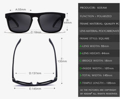 Men's Square Polarized 'Cycopath Volt' Plastic Sunglasses