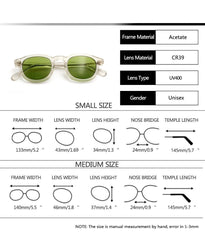 Men's Round Transparent 'The Wide' Plastic Sunglasses