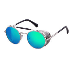 Men's Retro Round ' Billy Ford' Metal Sunglasses