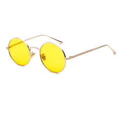 Women's Round 'Power Girl' Metal Sunglasses