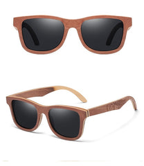 Men's Polarized Wayfarer 'Bold Soul' Wooden Sunglasses