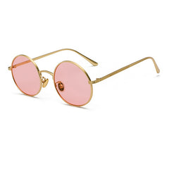 Women's Round 'Power Girl' Metal Sunglasses