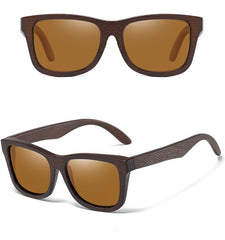 Men's Polarized Square 'Sunstastic' Bamboo Sunglasses