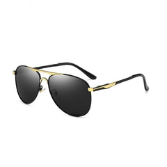 Men's Polarized Pilot 'Madison Met' Metal Sunglasses