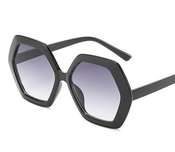 Women's Retro  Hexagon 'The Stylish' Oversize Sunglasses