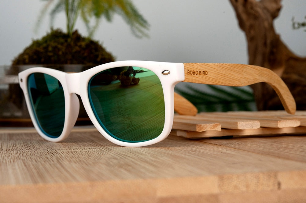Women's Rectangle  Boracay Summer' Wooden Sunglasses