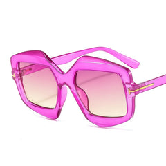 Women's Oversized Shield 'Ms. Peregrine'over Plastic Sunglasses