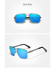 Men's Aviator 'Skyline Swagger' Polarized Alloy Sunglasses