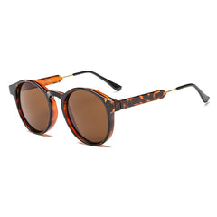 Men's Retro Round 'Die Hard' Metal Sunglasses