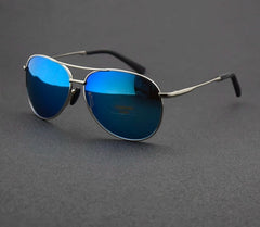 Men's Polarized  Pilot 'Brum Way' Metal Sunglasses