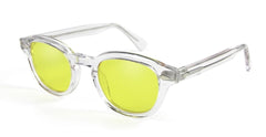 Men's Round Transparent 'The Wide' Plastic Sunglasses