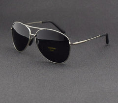 Men's Polarized  Pilot 'Brum Way' Metal Sunglasses