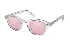 Men's Round Transparent 'The Wide' Plastic Sunglasses