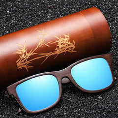 Women's Pilot 'Flight 1009 High' Wooden Bamboo Sunglasses