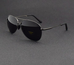 Men's Polarized  Pilot 'Brum Way' Metal Sunglasses