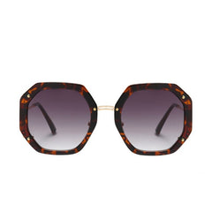 Women's Oversized Square 'Patty Betina' Metal Sunglasses