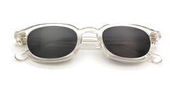 Men's Round Transparent 'The Wide' Plastic Sunglasses