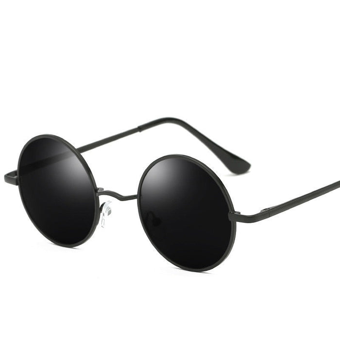 Men's Round Polarized 'Stallion Mind' Metal Sunglasses