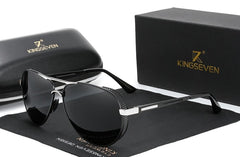 Men's Steampunk Pilot 'Gucci Roll' Metal Sunglasses