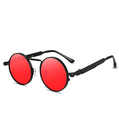 Men's Retro Round 'Little John' Metal Sunglasses