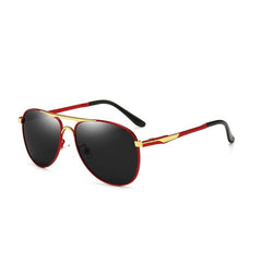 Men's Polarized Pilot 'Madison Met' Metal Sunglasses