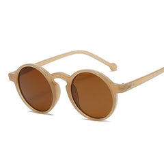 Women's Retro Round 'Morning Tracer'  Plastic Sunglasses