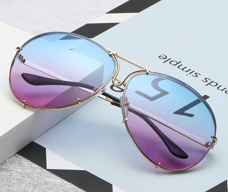 Women's Oversized 'Scoutwire' Metal Sunglasses