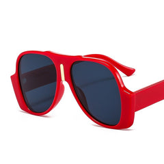 Women's Fashion Shield 'White Sand Beach' Plastic Sunglasses