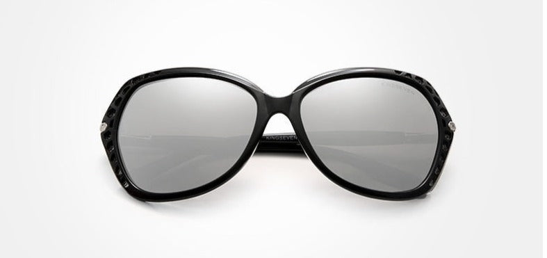 Women's Butterfly Polarized 'Andy Mal Heart' Metal Sunglasses