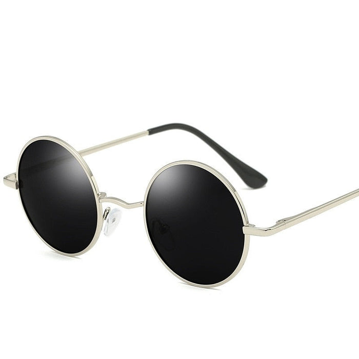 Men's Round Polarized 'Stallion Mind' Metal Sunglasses