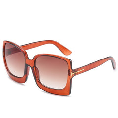 Women's Oversized Square 'Cortney Faith' Plastic Sunglasses