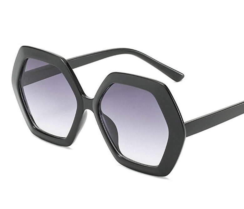 Women's Retro  Hexagon 'The Stylish' Oversize Sunglasses