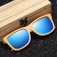 Men's Classy Oval 'Holly Blizzard' Wooden Sunglasses