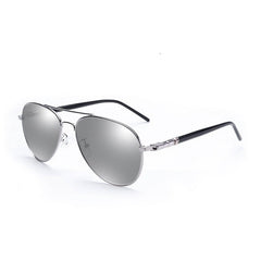 Men's Polarized Pilot 'Elija Castor' Metal Sunglasses