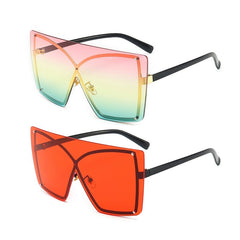 Women's Polarized Rimless 'Stingray Women's' Plastic Sunglasses