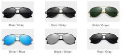 Men's Pilot Polarized 'Boss Jet' Metal Sunglasses