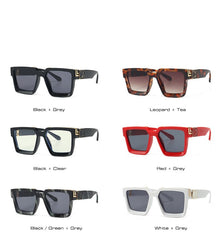 Men's  Retro Square 'Mr. T 101'  Plastic Sunglasses