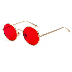 Women's Round 'Power Girl' Metal Sunglasses