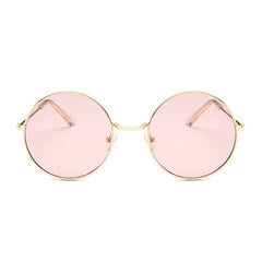 Women's Small Round 'Mystery Furry' Metal Sunglasses