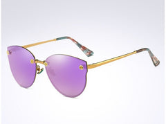 Women's Polarized Pilot 'Princes Tiana' Metal Sunglasses