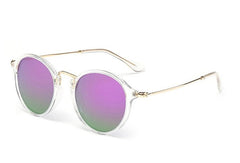 Women's Round 'Joyous Union' Metal Sunglasses