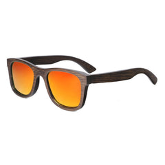 Men's Fashion Square 'Winter Bliss' Bamboo Sunglasses