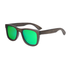 Men's Fashion Square 'Winter Bliss' Bamboo Sunglasses