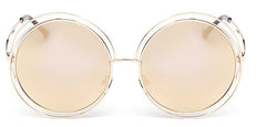 Women's Vintage Round 'The Big' Metal Sunglasses