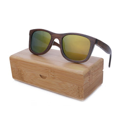 Men's Fashion Square 'Winter Bliss' Bamboo Sunglasses