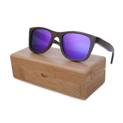 Men's Fashion Square 'Winter Bliss' Bamboo Sunglasses