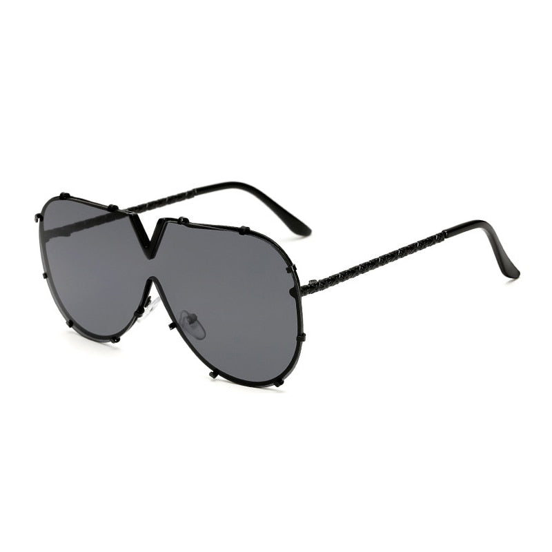 Men's Oversized Pilot ' Constantine II' Metal Sunglasses