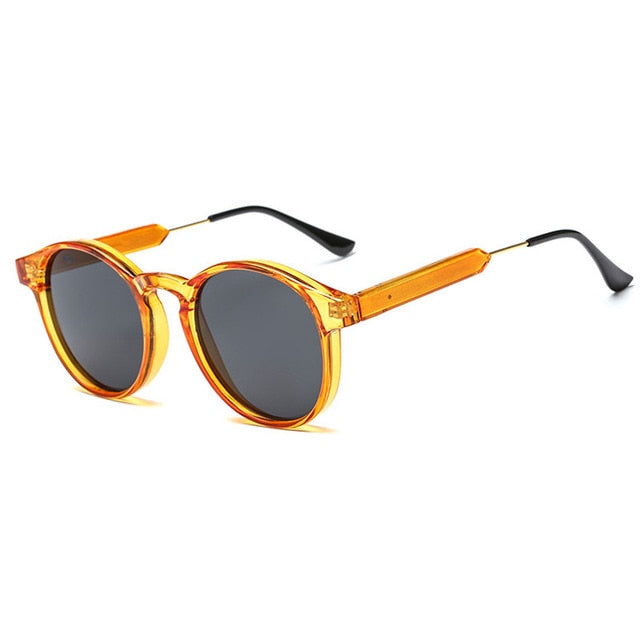 Women's Retro Round 'The Jitter Bug' Plastic Sunglasses