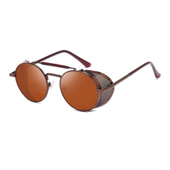 Men's Retro Round ' Billy Ford' Metal Sunglasses