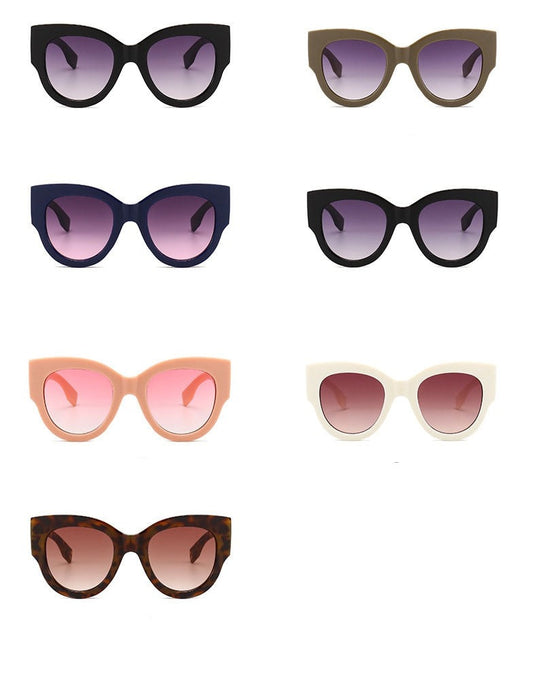 Women's Luxury Oversized 'Soho Chic' Round Sunglasses